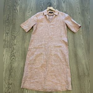 Lafayette 148 New York Red Linen Dress